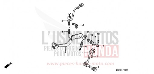 PEDALE NX650X de 1999